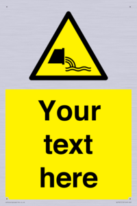 Custom Warning sewage effluent outfall